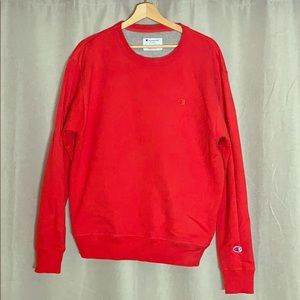 Red Champion Crewneck